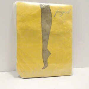 New Fogal Women's Fantaisie Dotted Panyhose sz M Color Taiga Made Switzerland